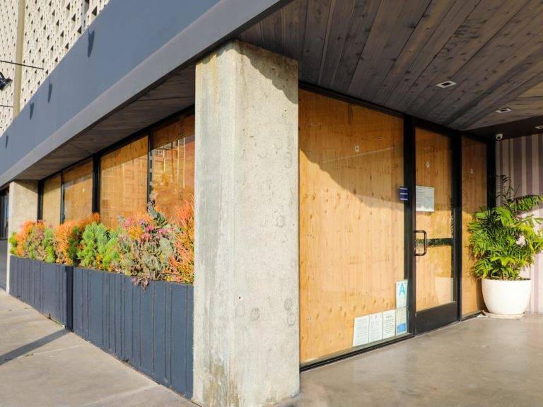 Boarded Up Shop Windows